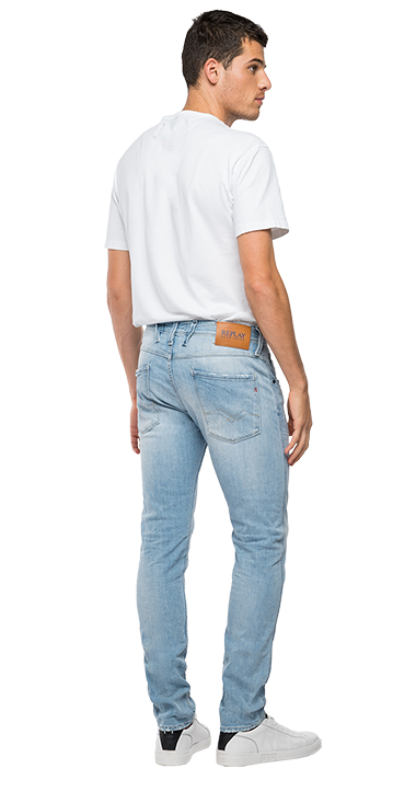 573 BIO 10.5 OZ ダークインディゴスーパーストレッチデニムパンツ ANBASS 詳細画像